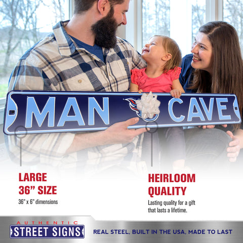 Tennessee Titans - MAN CAVE - Embossed Steel Street Sign