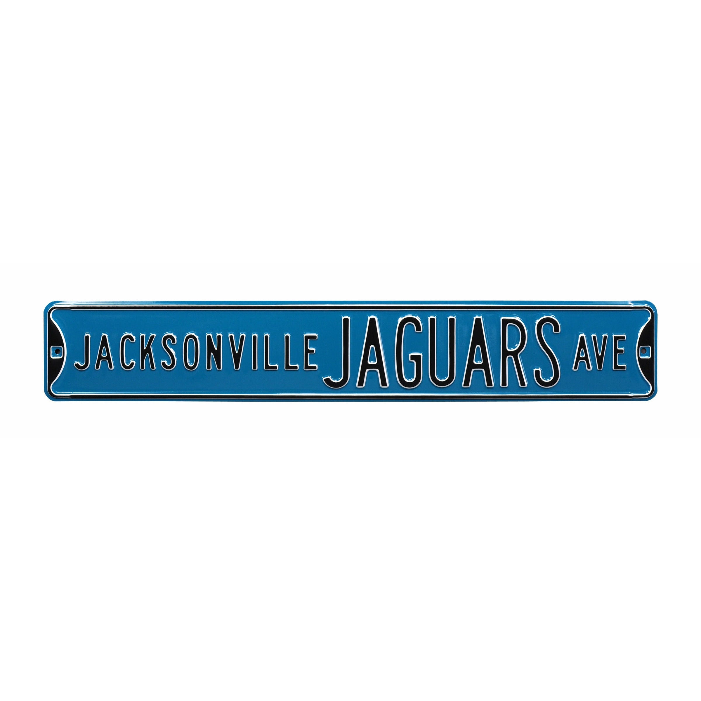 Jacksonville Jaguars - JAGUARS AVE - Embossed Steel Street Sign