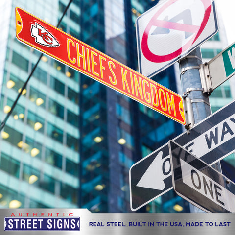 Authentic Street Signs Kansas City Chiefs 'Kingdom' Street Sign