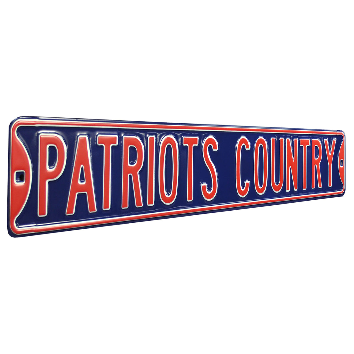 New England Patriots - PATRIOTS COUNTRY - Embossed Steel Street Sign ...