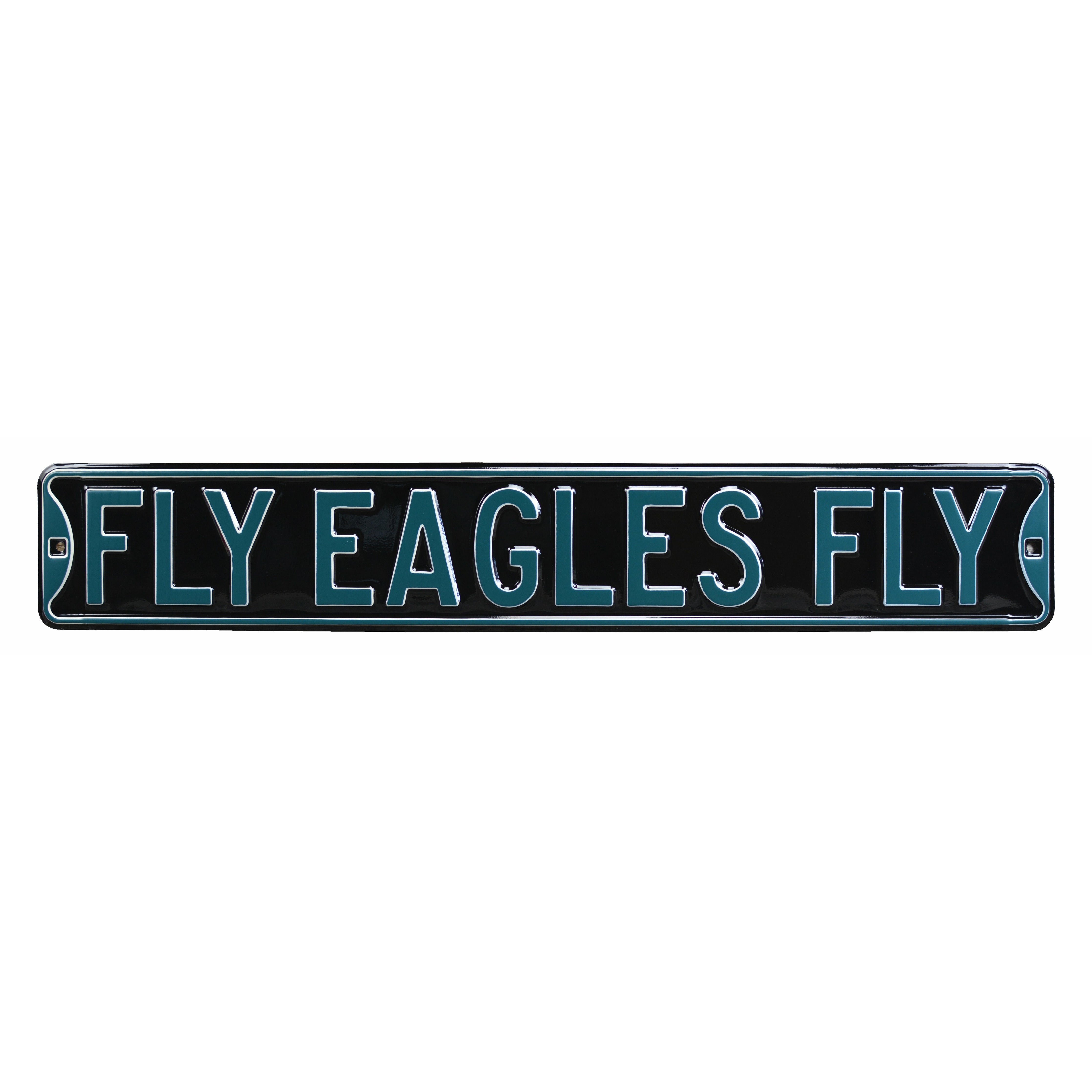 Philadelphia Eagles - FLY EAGLES FLY - Embossed Steel Street Sign