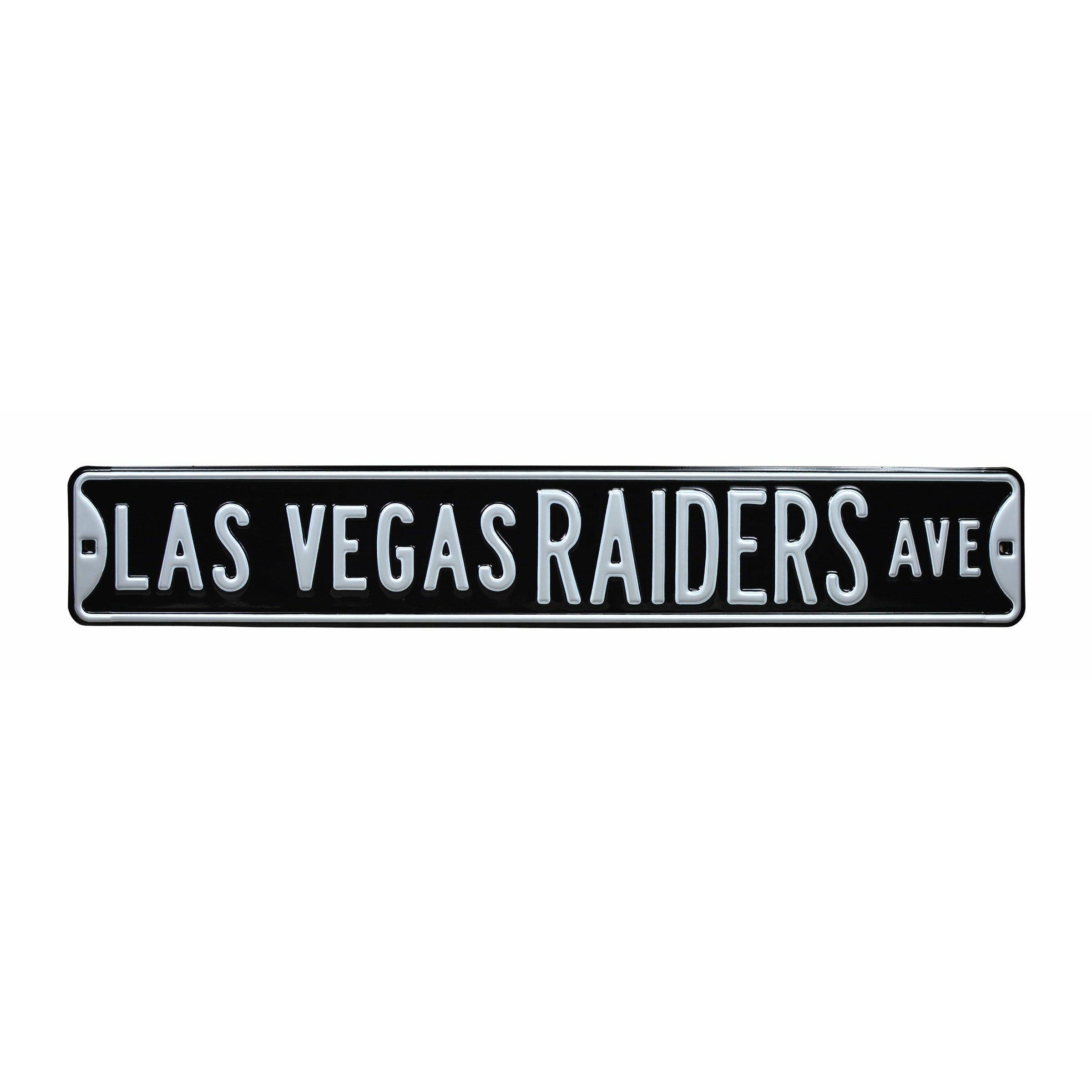 Las Vegas Raiders - LAS VEGAS RAIDERS AVE - Embossed Steel Street Sign