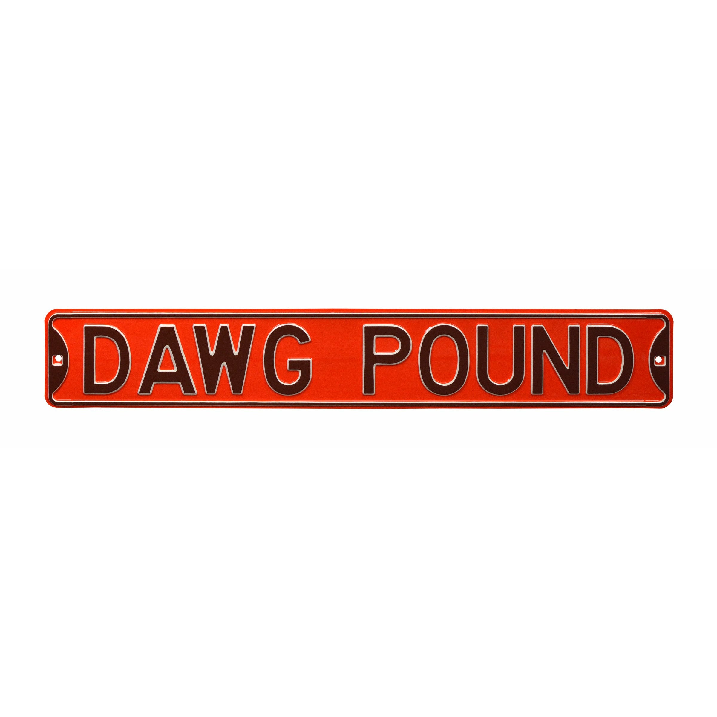 Cleveland Browns - DAWG POUND - Embossed Steel Street Sign