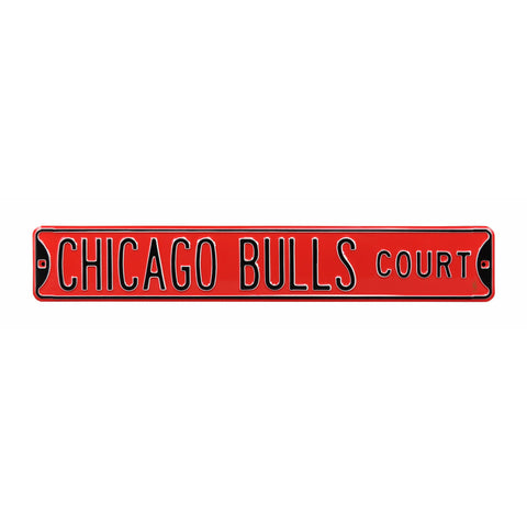 Chicago Bulls - CHICAGO BULLS CT - Embossed Steel Street Sign