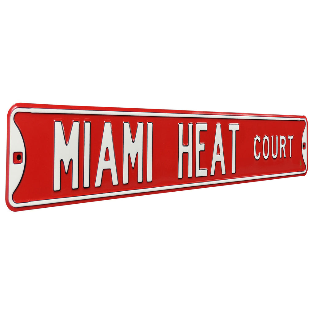 Miami Heat - MIAMI HEAT CT - Embossed Steel Street Sign