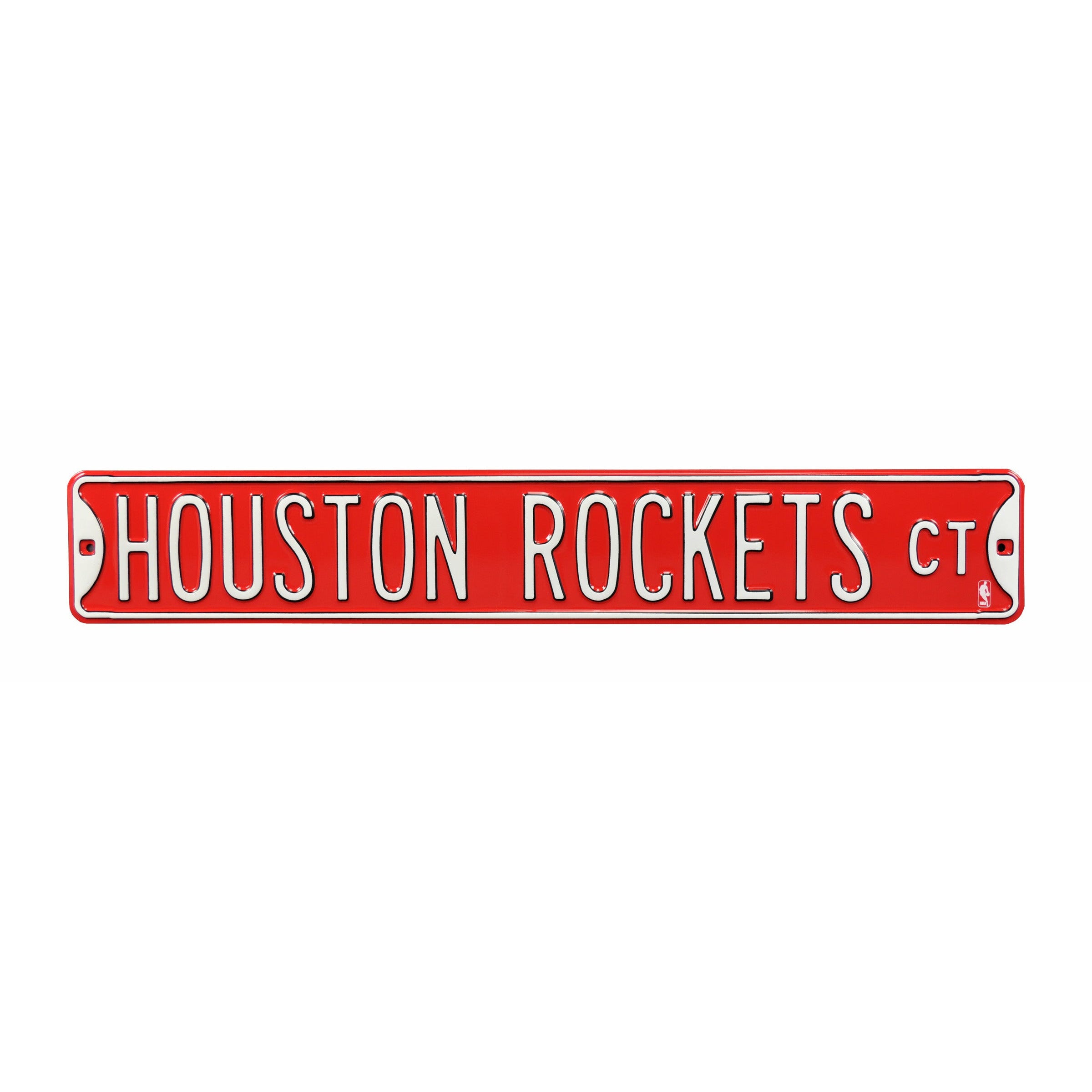 Houston Rockets - HOUSTON ROCKETS CT - Embossed Steel Street Sign