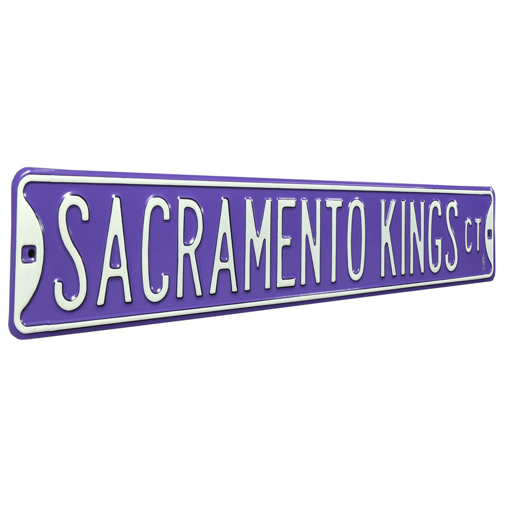 Sacramento Kings - SACRAMENTO KINGS CT - Embossed Steel Street Sign
