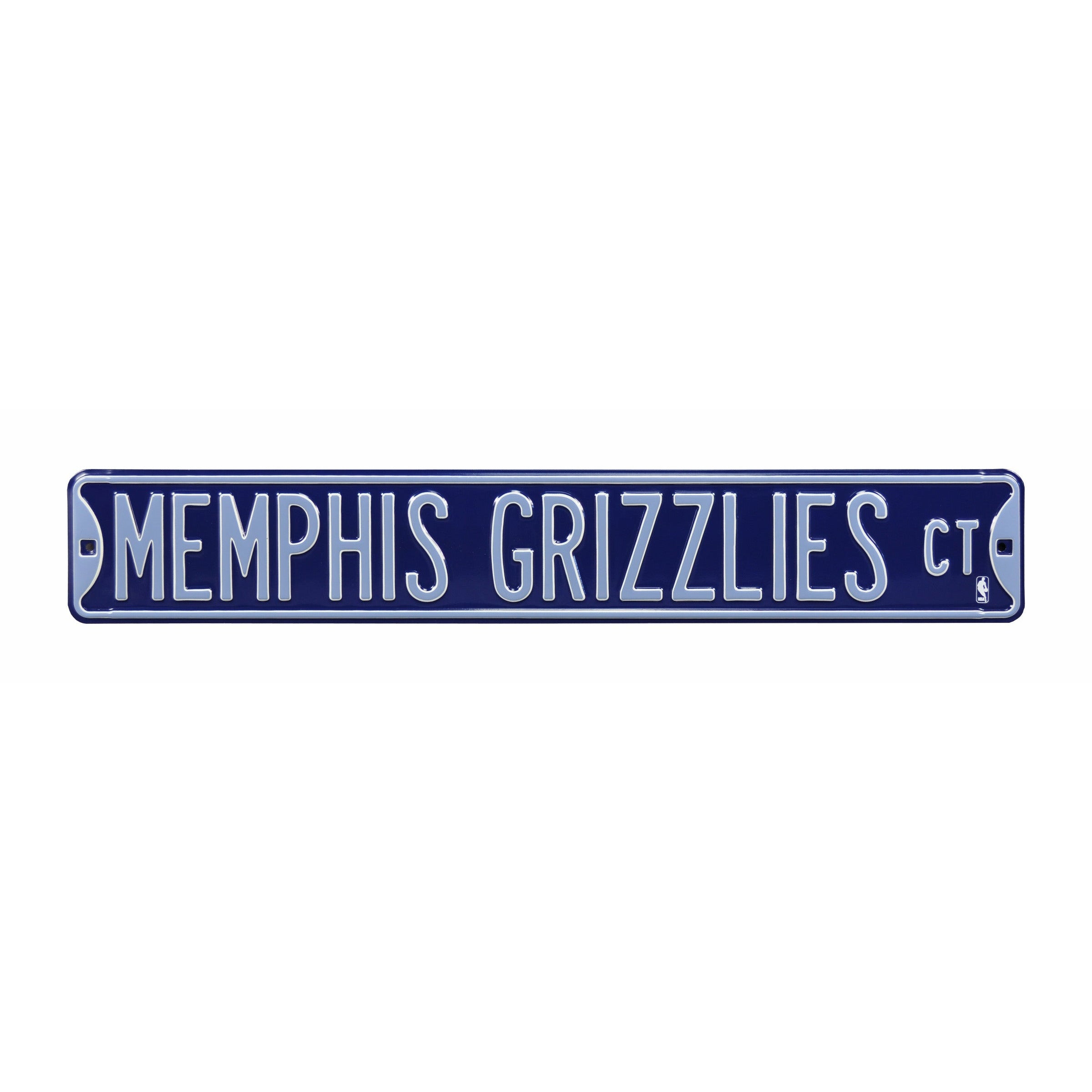 Memphis Grizzlies - MEMPHIS GRIZZLIES CT - Embossed Steel Street Sign