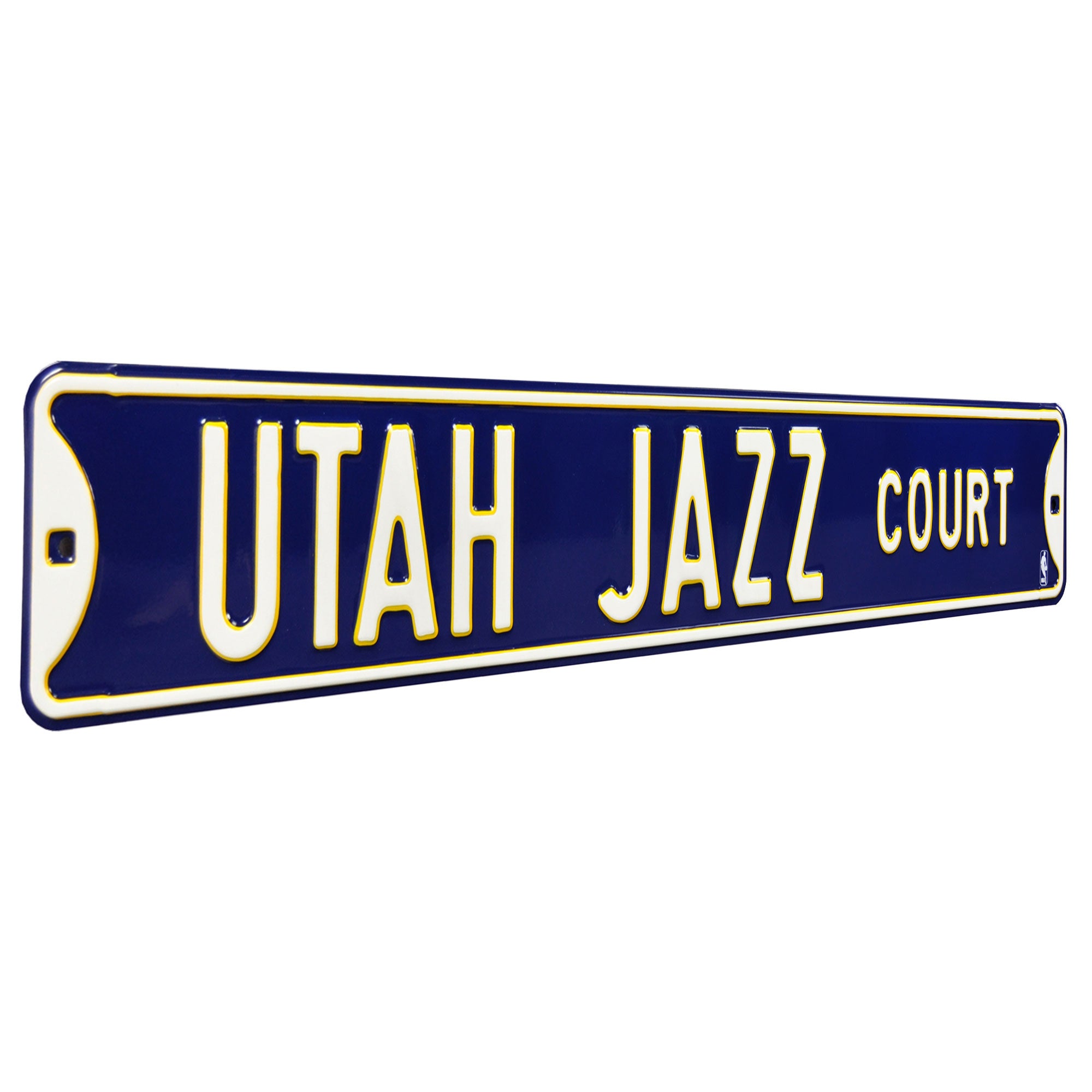 Utah Jazz - UTAH JAZZ COURT - Embossed Steel Street Sign