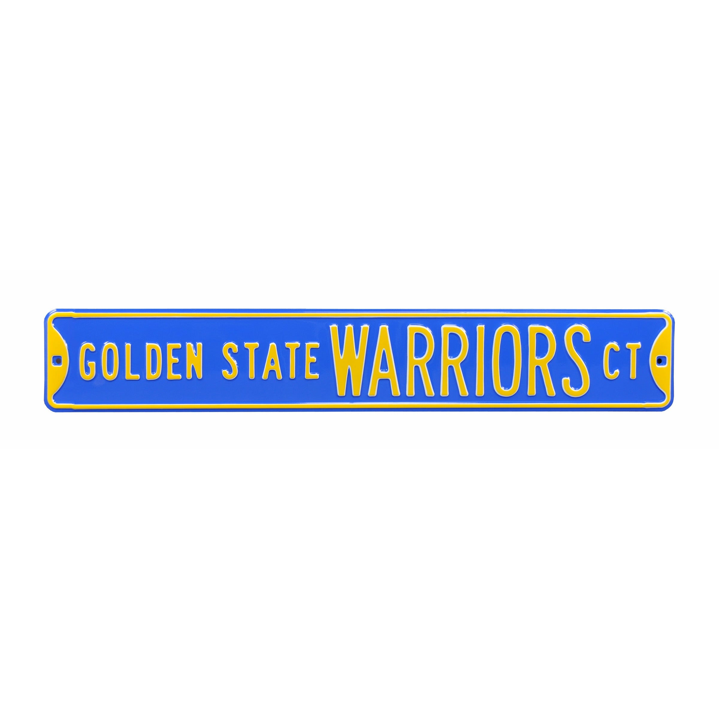 Golden State Warriors - WARRIORS CT - Embossed Steel Street Sign