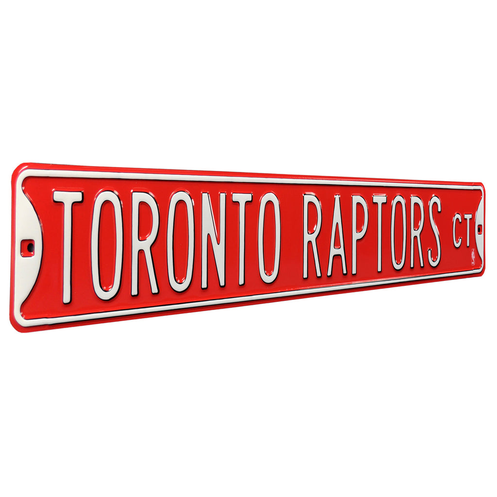 Toronto Raptors - TORONTO RAPTORS CT - Throwback Embossed Steel Street Sign