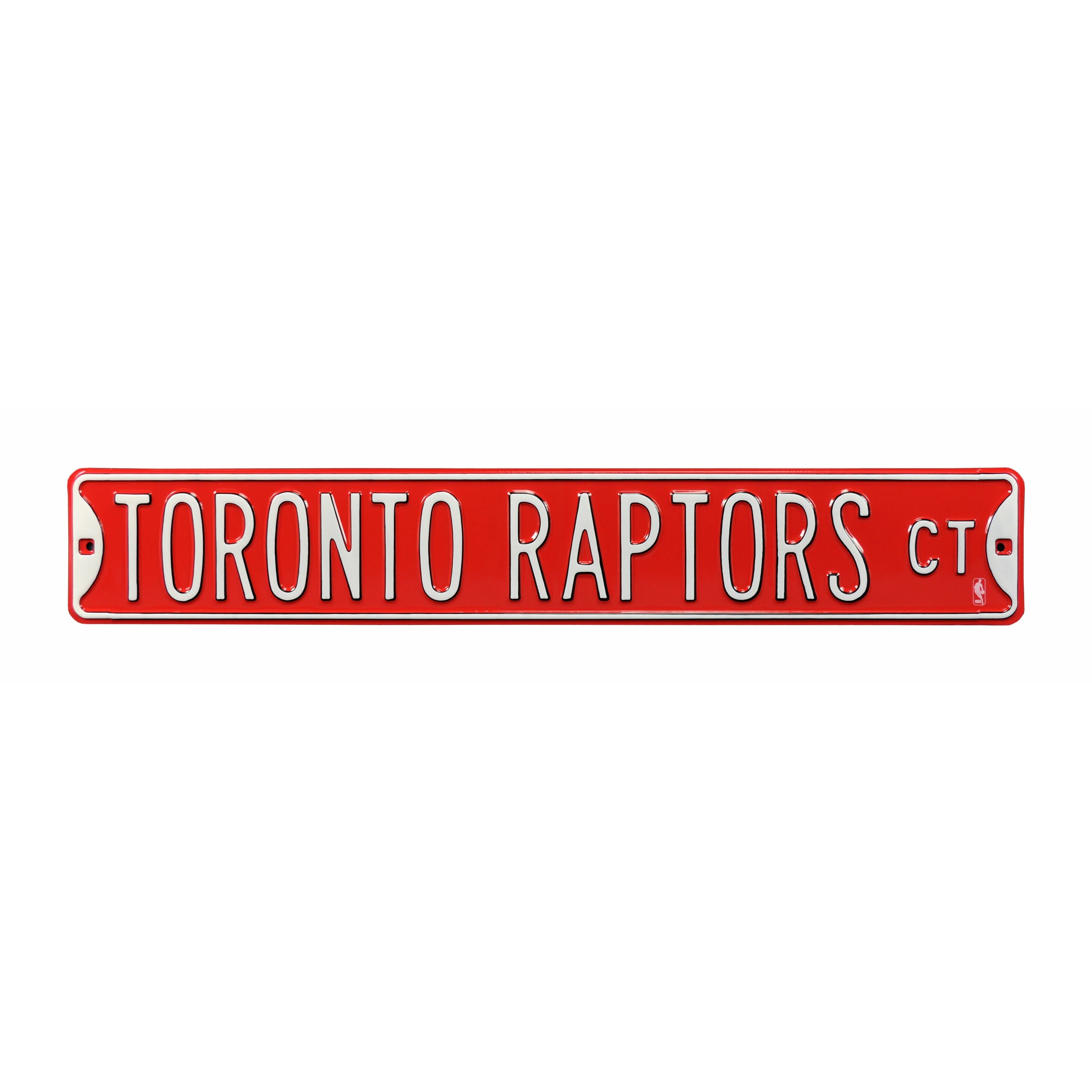 Toronto Raptors - TORONTO RAPTORS CT - Throwback Embossed Steel Street Sign