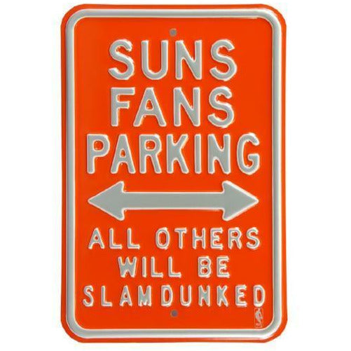 Phoenix Suns Embossed Steel Parking Sign