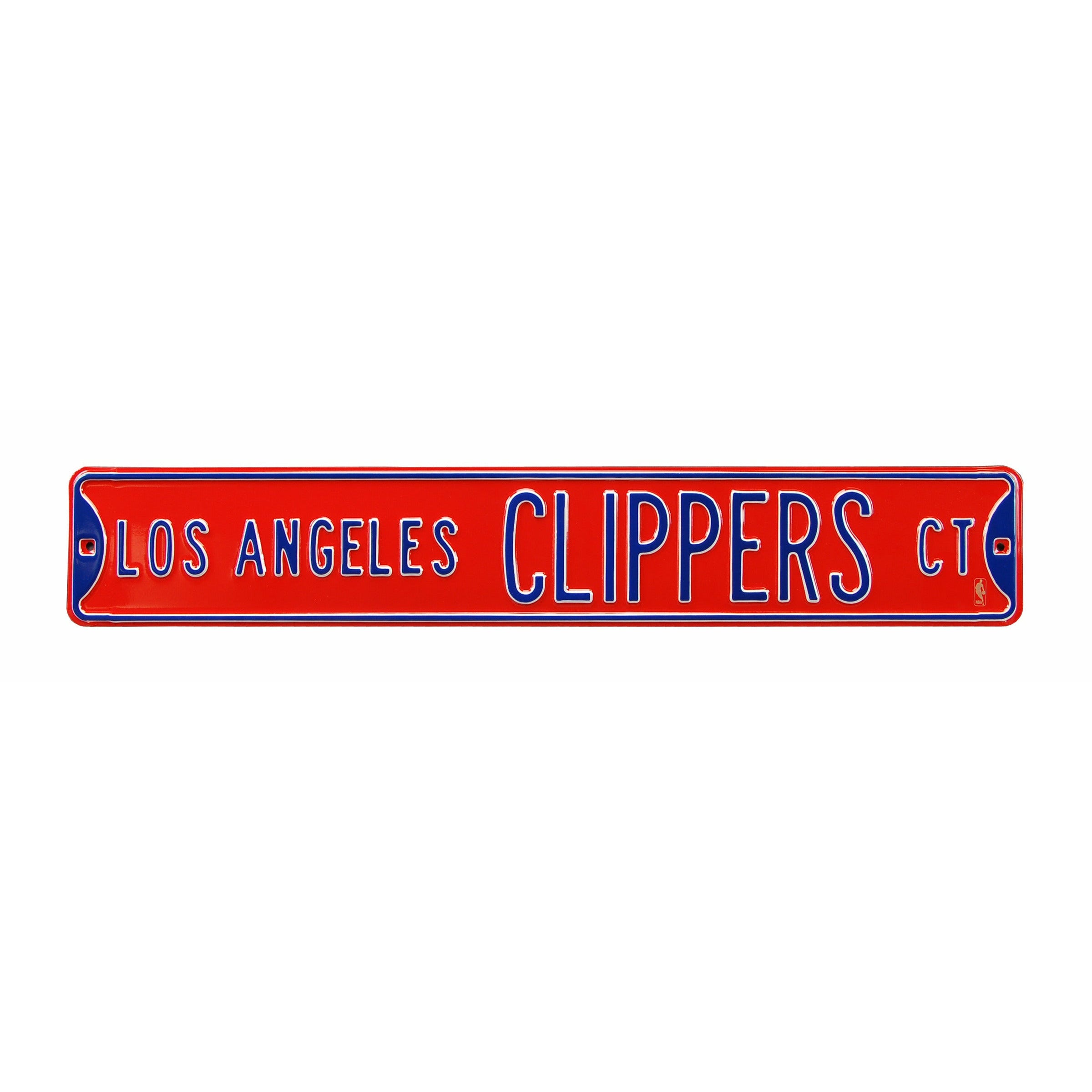 Los Angeles Clippers - LOS ANGELES CLIPPERS CT - Embossed Steel Street Sign