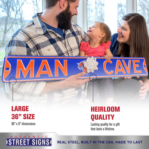 New York Knicks - MAN CAVE - Embossed Steel Street Sign