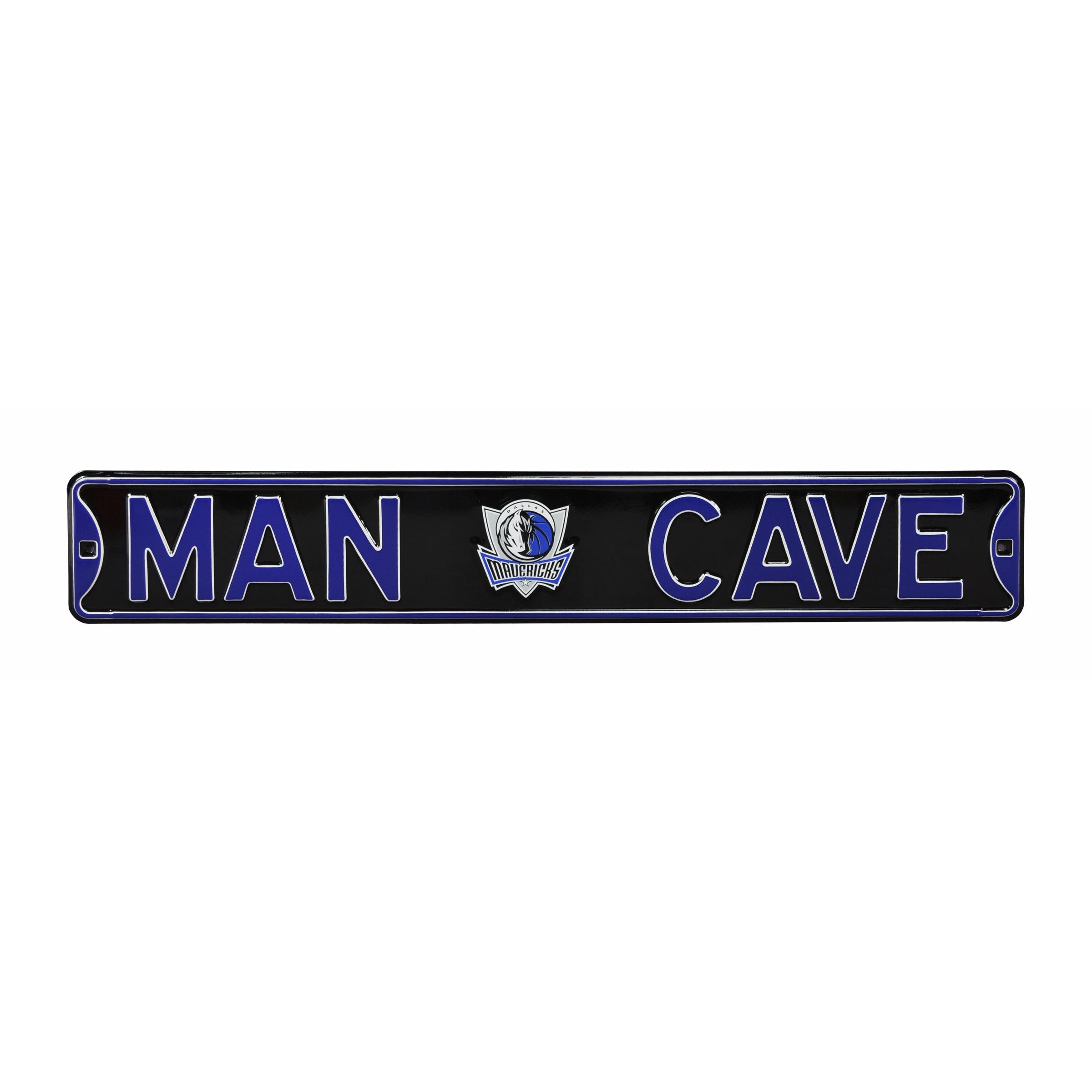 Dallas Mavericks - MAN CAVE - Embossed Steel Street Sign