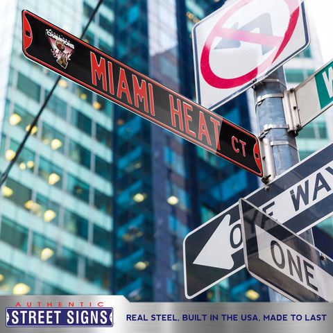 Miami Heat - WORLD CHAMPIONS - Embossed Steel Street Sign