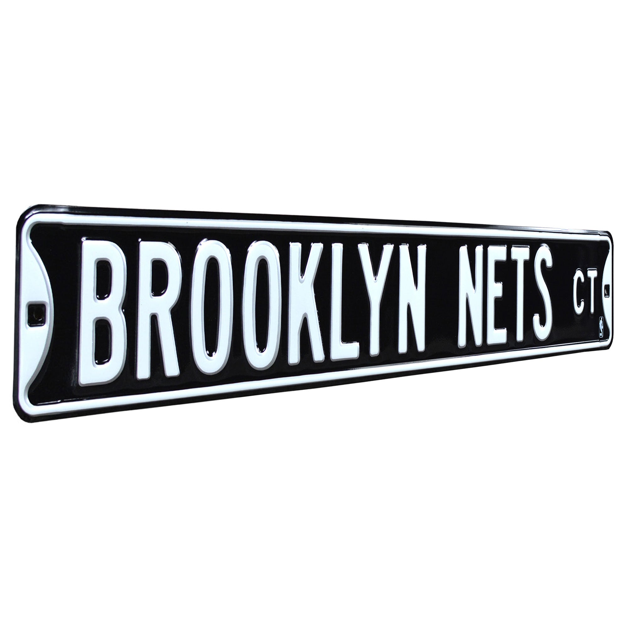 Brooklyn Nets - BROOKLYN NETS CT - Embossed Steel Street Sign
