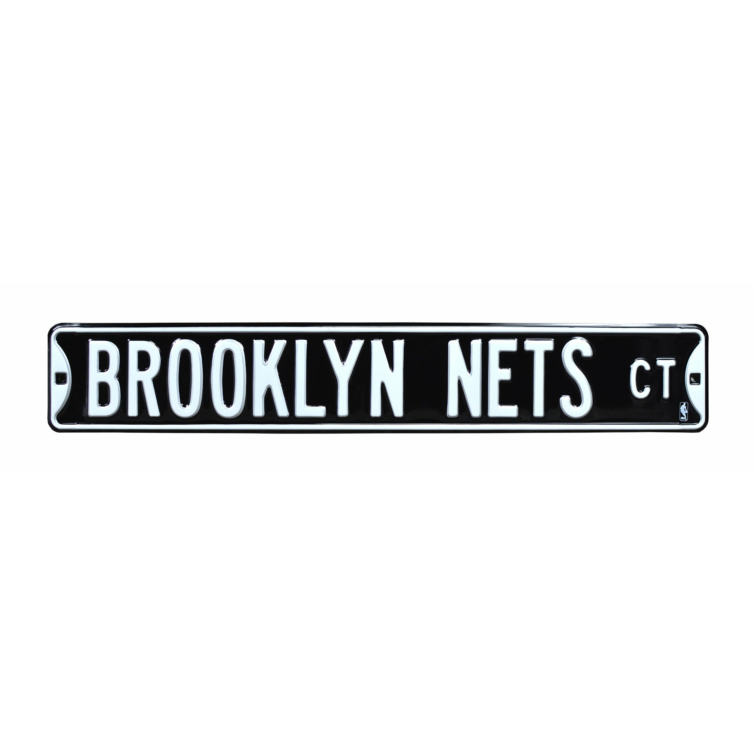 Brooklyn Nets - BROOKLYN NETS CT - Embossed Steel Street Sign