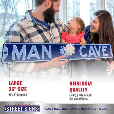 Memphis Grizzlies - MAN CAVE - Embossed Steel Street Sign