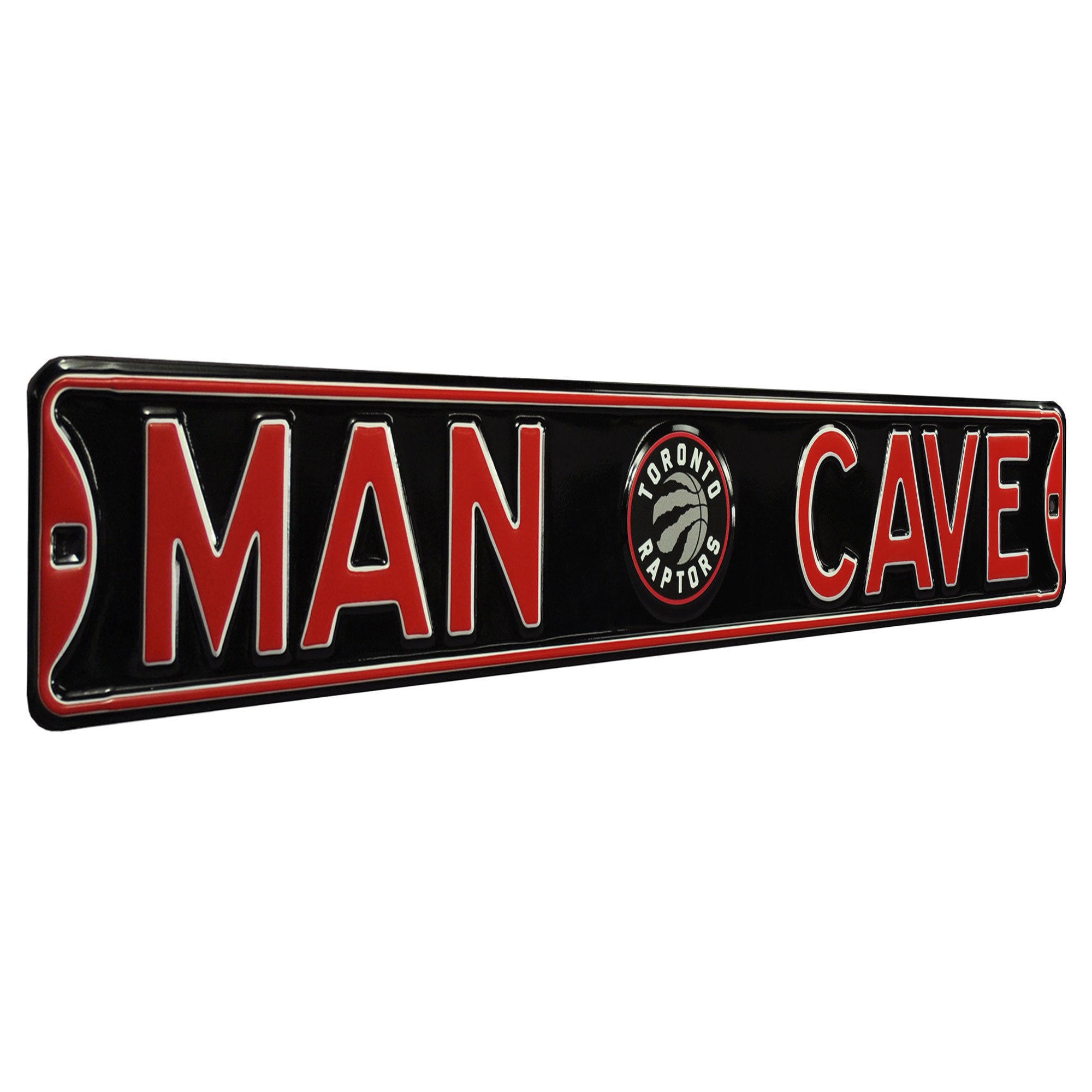 Toronto Raptors - MAN CAVE - Embossed Steel Street Sign