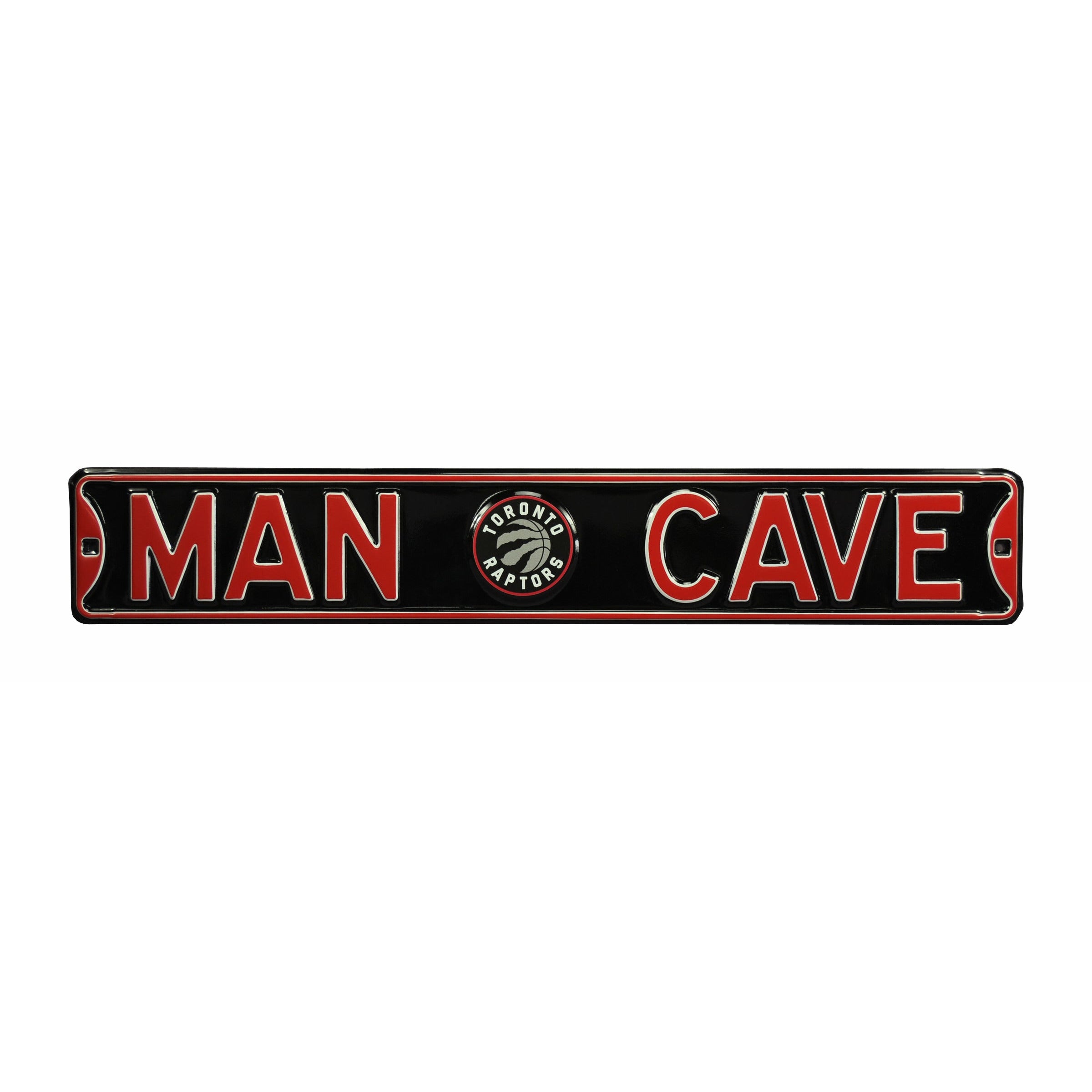 Toronto Raptors - MAN CAVE - Embossed Steel Street Sign