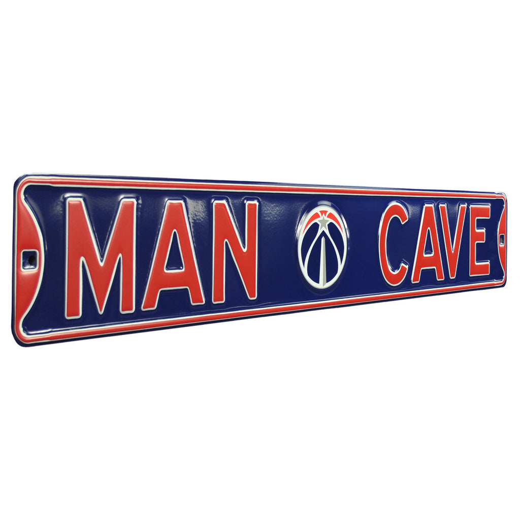 Washington Wizards - MAN CAVE - Embossed Steel Street Sign