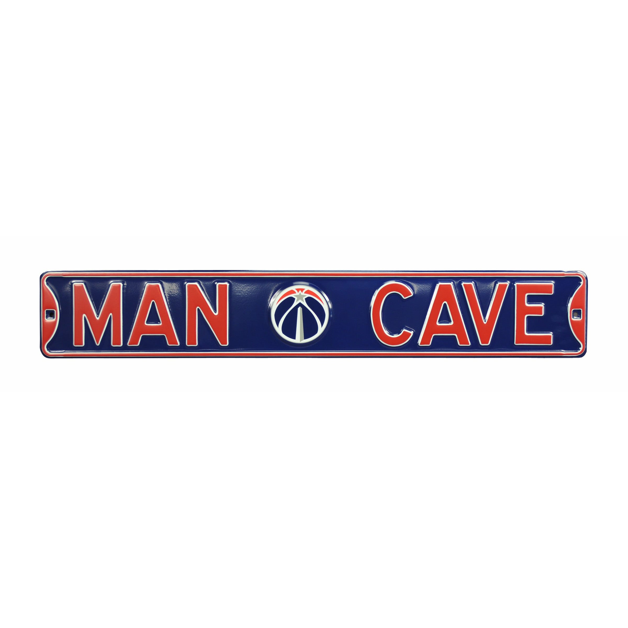Washington Wizards - MAN CAVE - Embossed Steel Street Sign