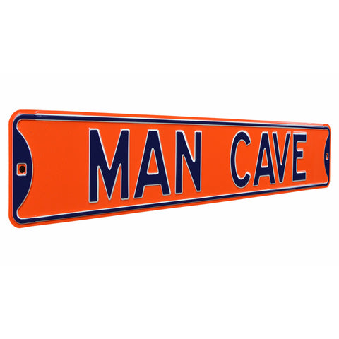 Classic MAN CAVE Embossed Steel Street Sign