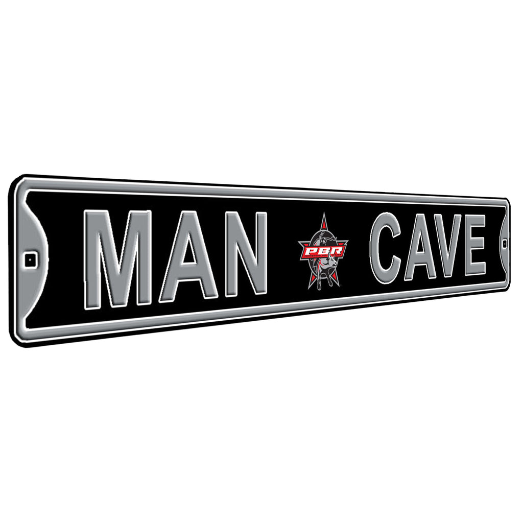 PBR - MAN CAVE - Embossed Steel Street Sign