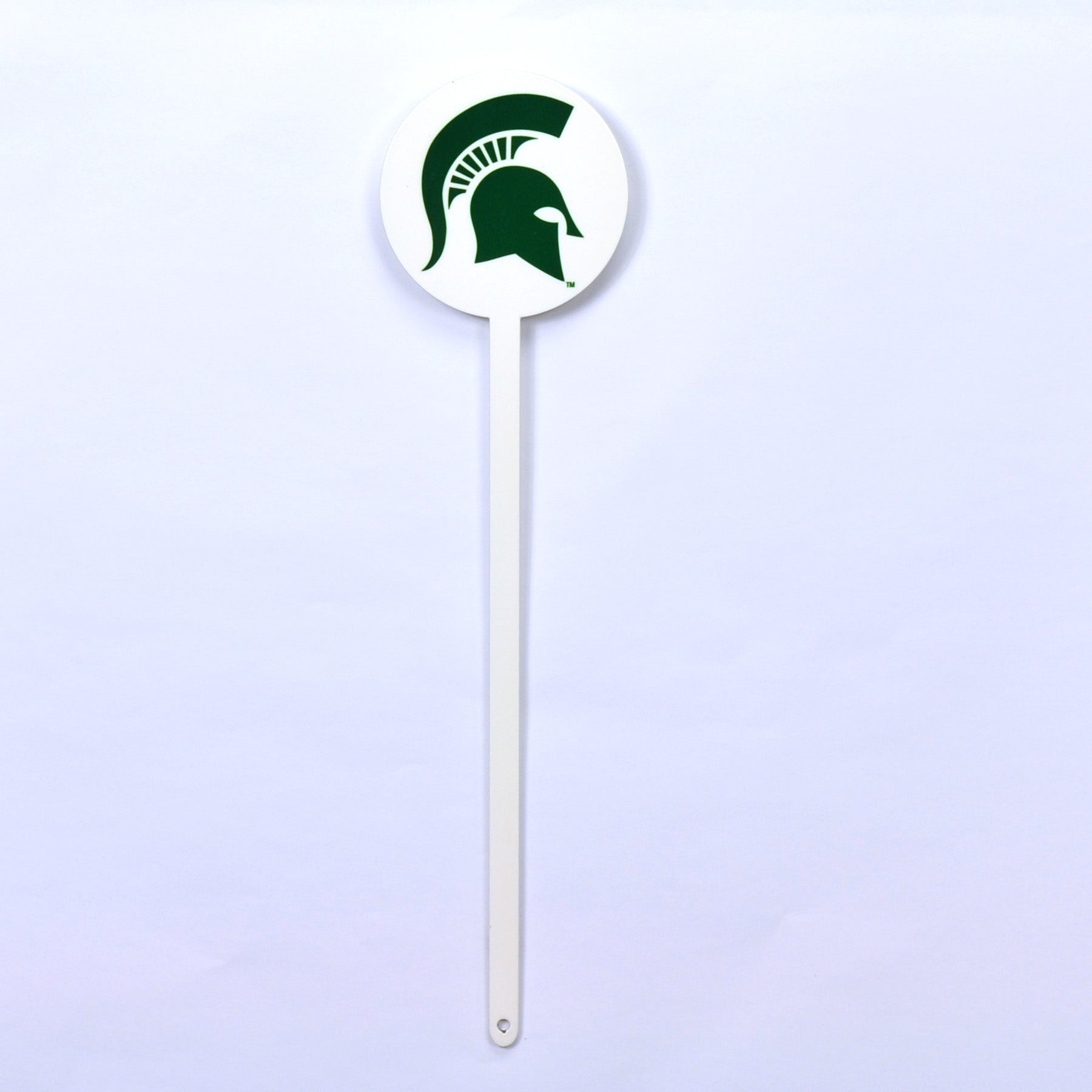 Michigan State Spartans White Steel Garden Stake