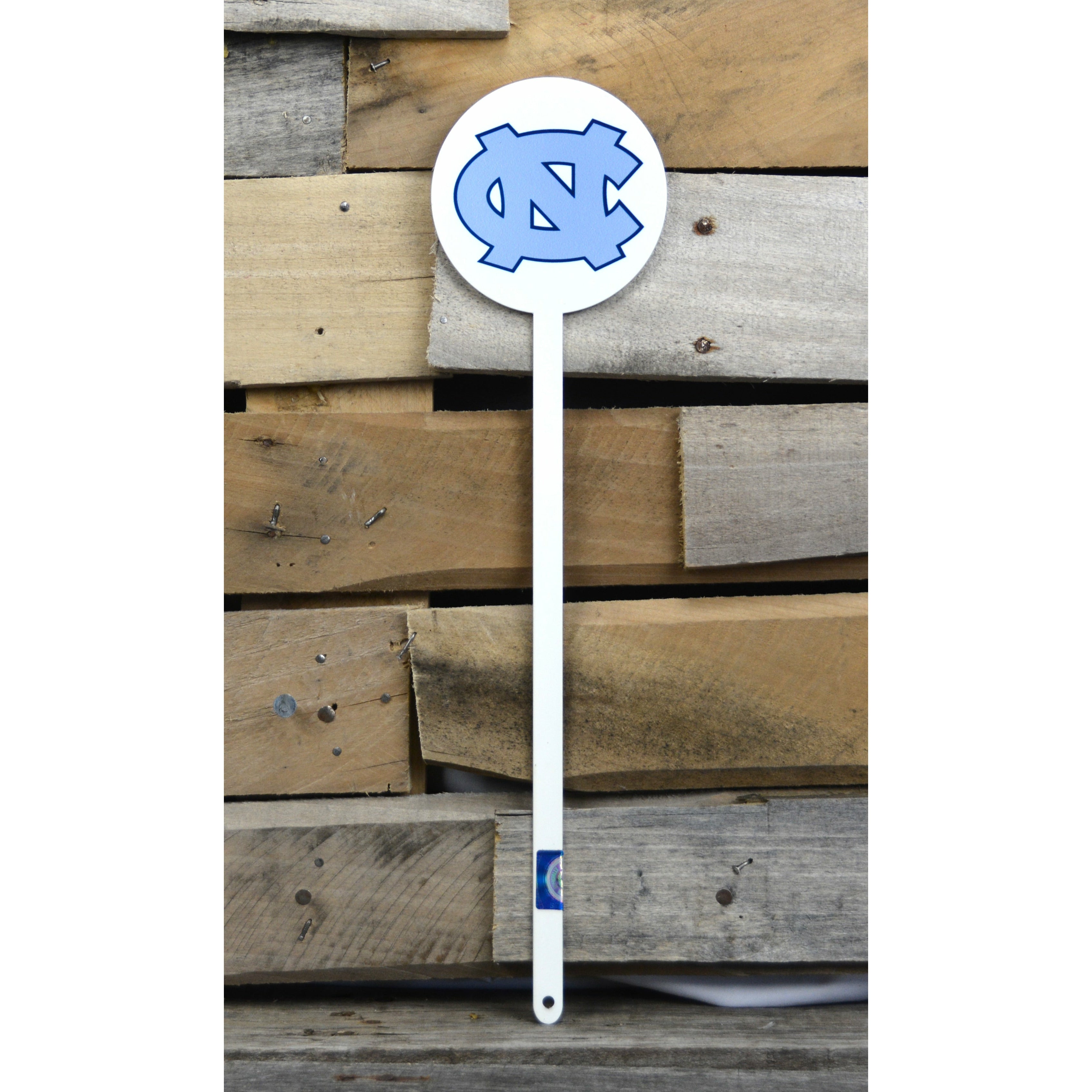 North Carolina Tar Heels White Steel Garden Stake