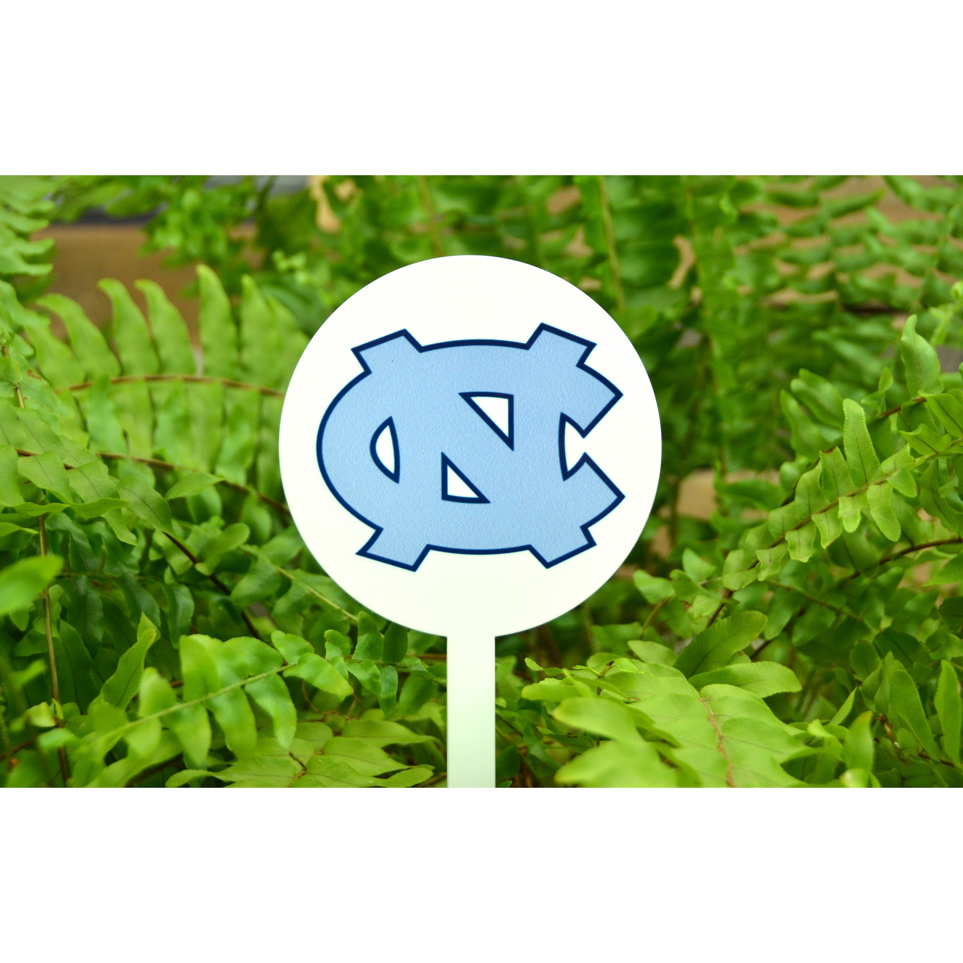 North Carolina Tar Heels White Steel Garden Stake