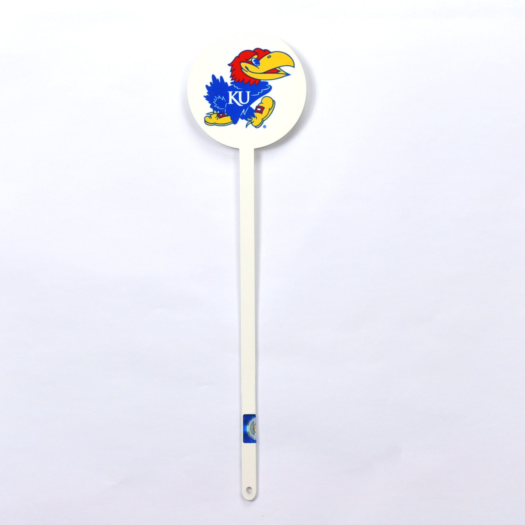Kansas Jayhawks White Steel Garden Stake