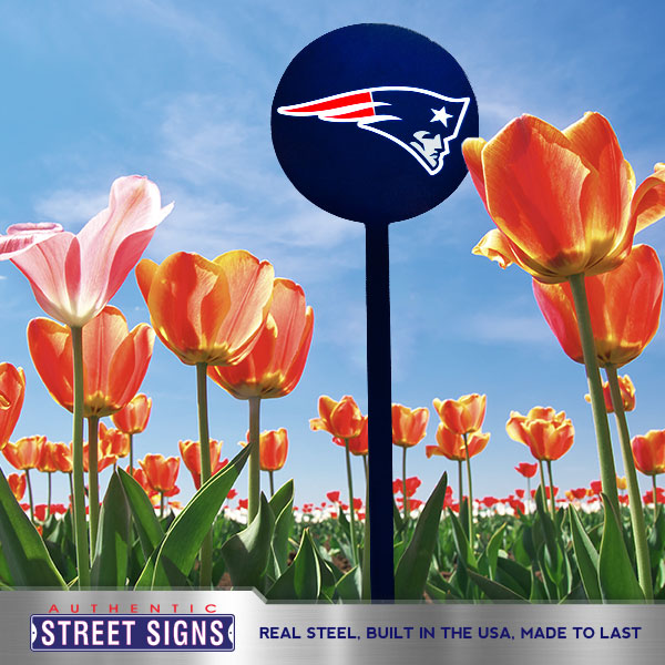 New England Patriots Steel Garden Stake