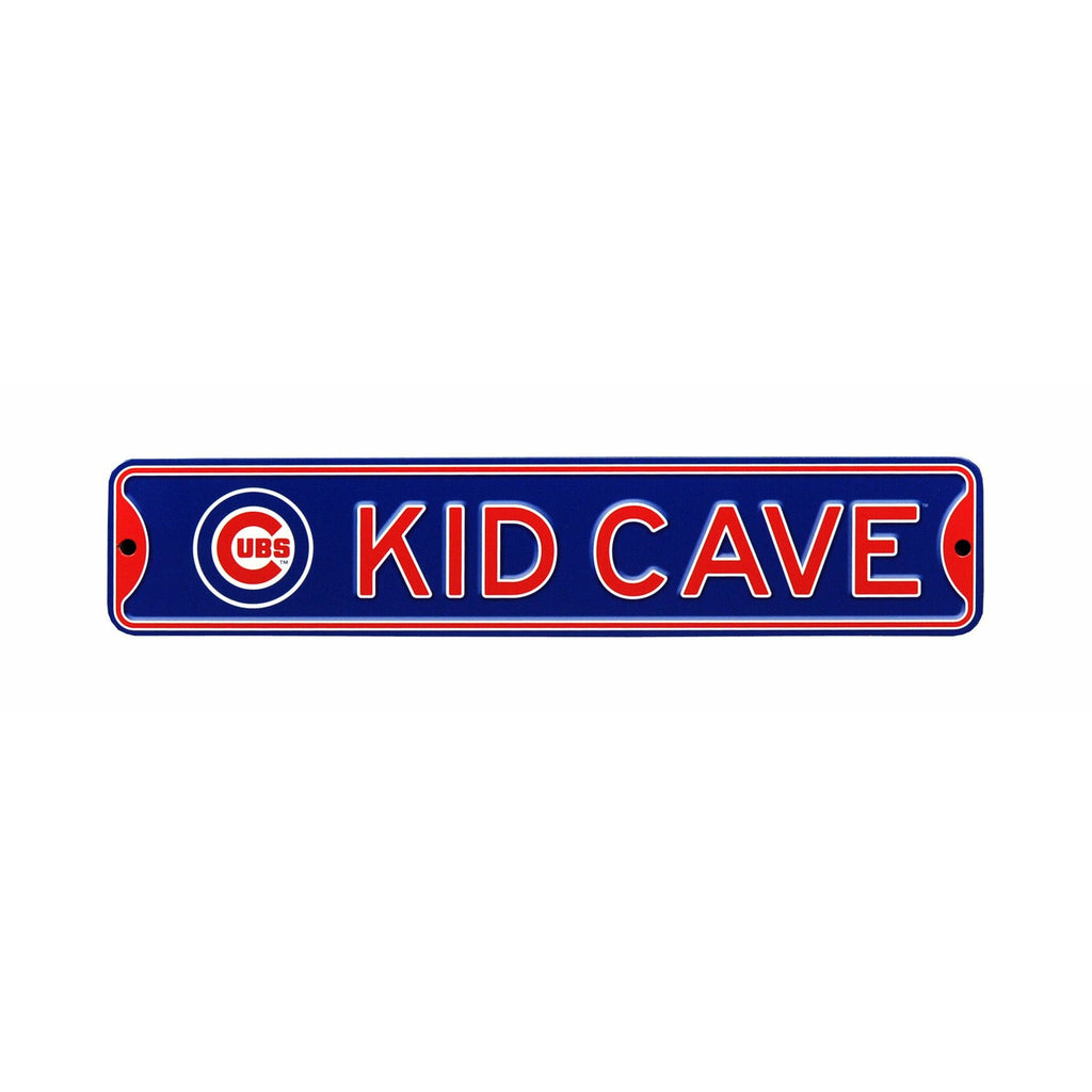Chicago Cubs - KID CAVE - Steel Street Sign