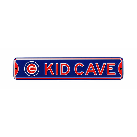 Chicago Cubs - KID CAVE - Steel Street Sign