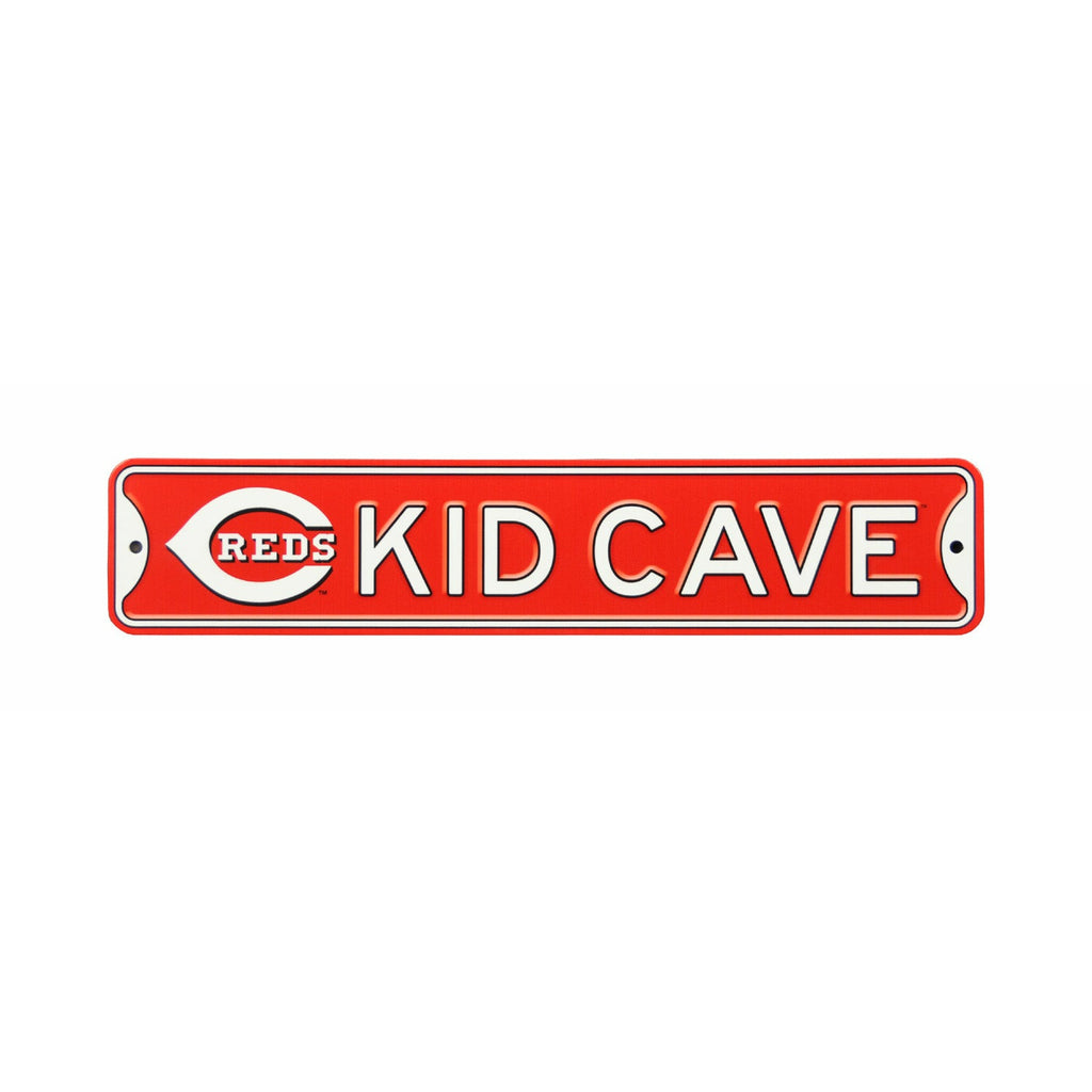 Cincinnati Reds - KID CAVE - Steel Street Sign