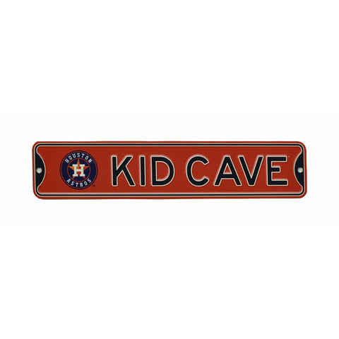 Houston Astros - KID CAVE - Steel Street Sign