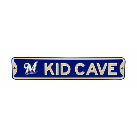Milwaukee Brewers - KID CAVE - Steel Street Sign