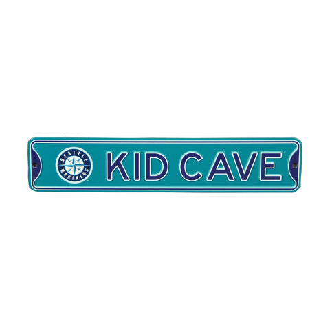 Seattle Mariners - KID CAVE - Steel Street Sign