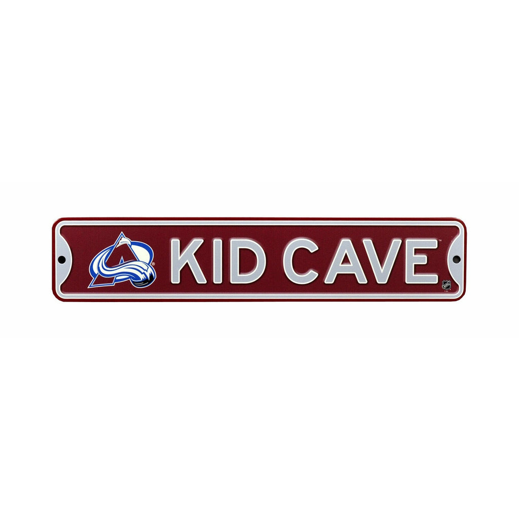 Colorado Avalanche - KID CAVE - Steel Street Sign