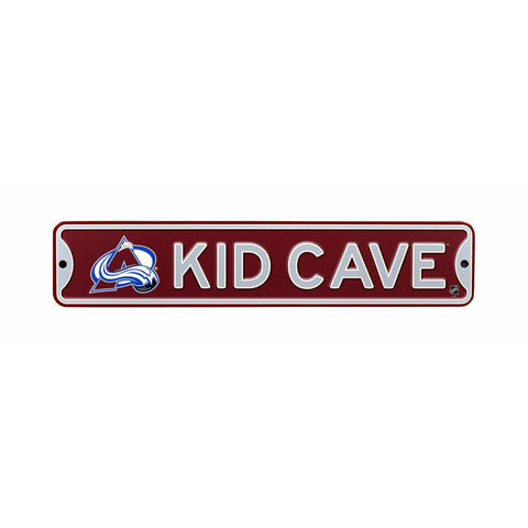 Colorado Avalanche - KID CAVE - Steel Street Sign