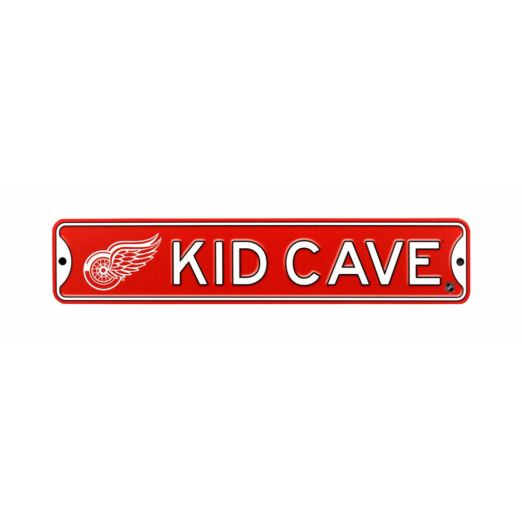 Detroit Red Wings - KID CAVE - Steel Street Sign
