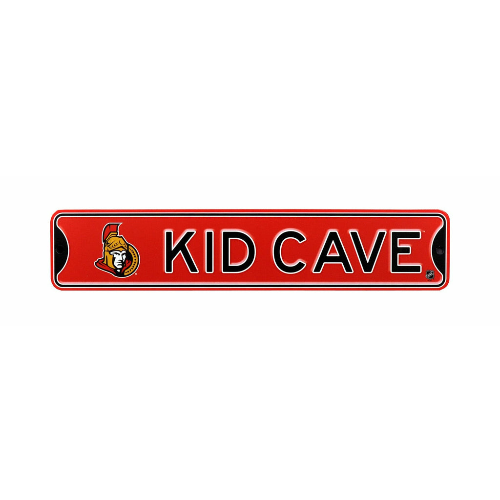 Ottawa Senators - KID CAVE - Steel Street Sign