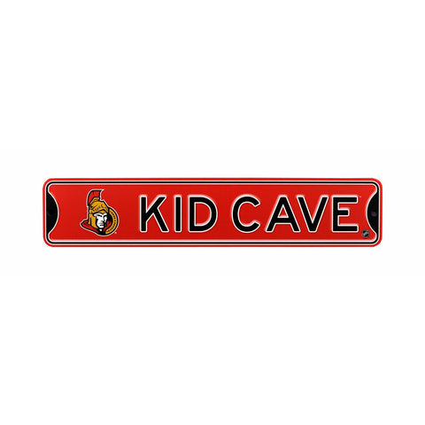 Ottawa Senators - KID CAVE - Steel Street Sign