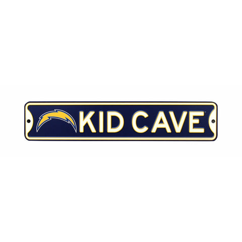 Los Angeles Chargers - KID CAVE - Steel Street Sign