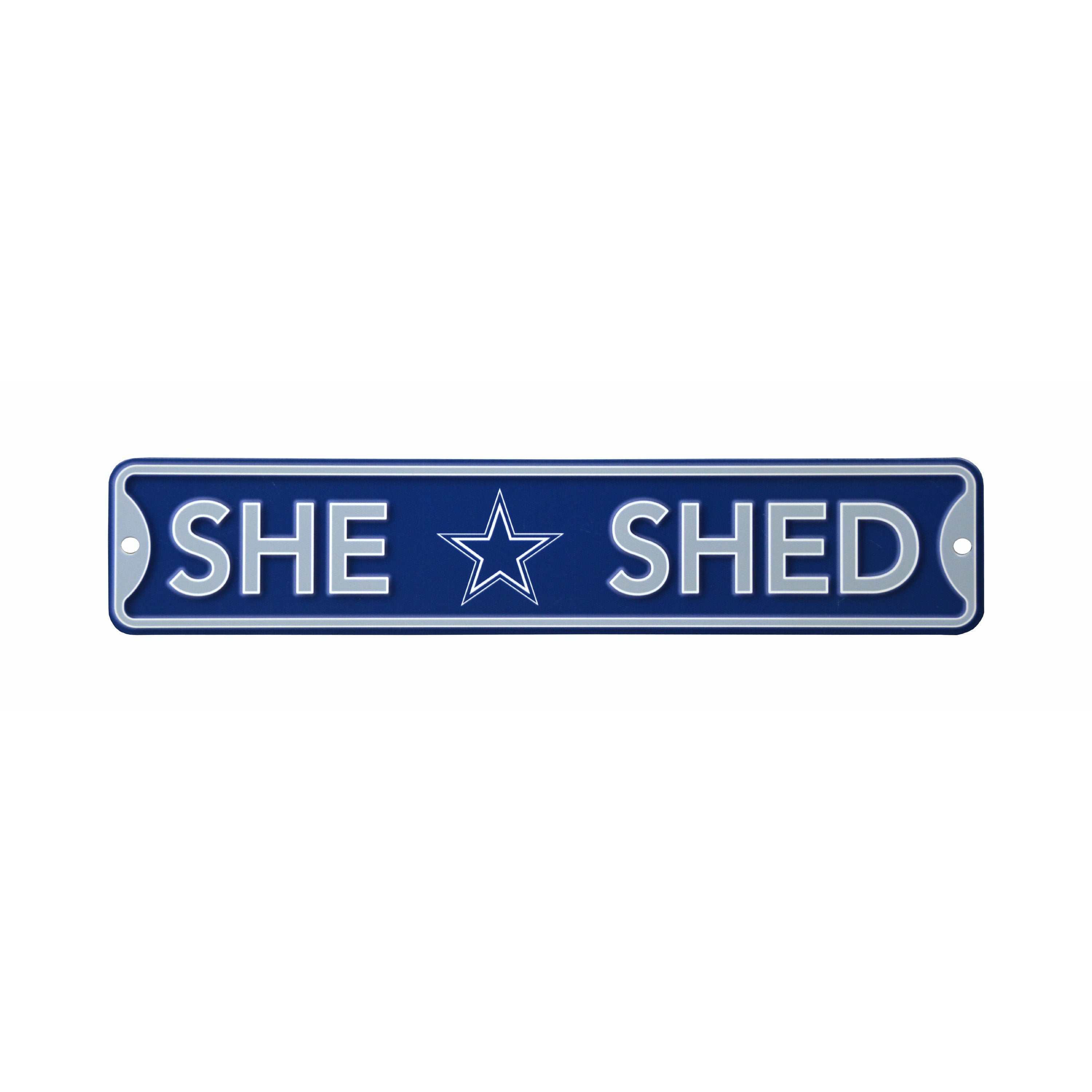 Dallas Cowboys - SHE SHED - Steel Street Sign