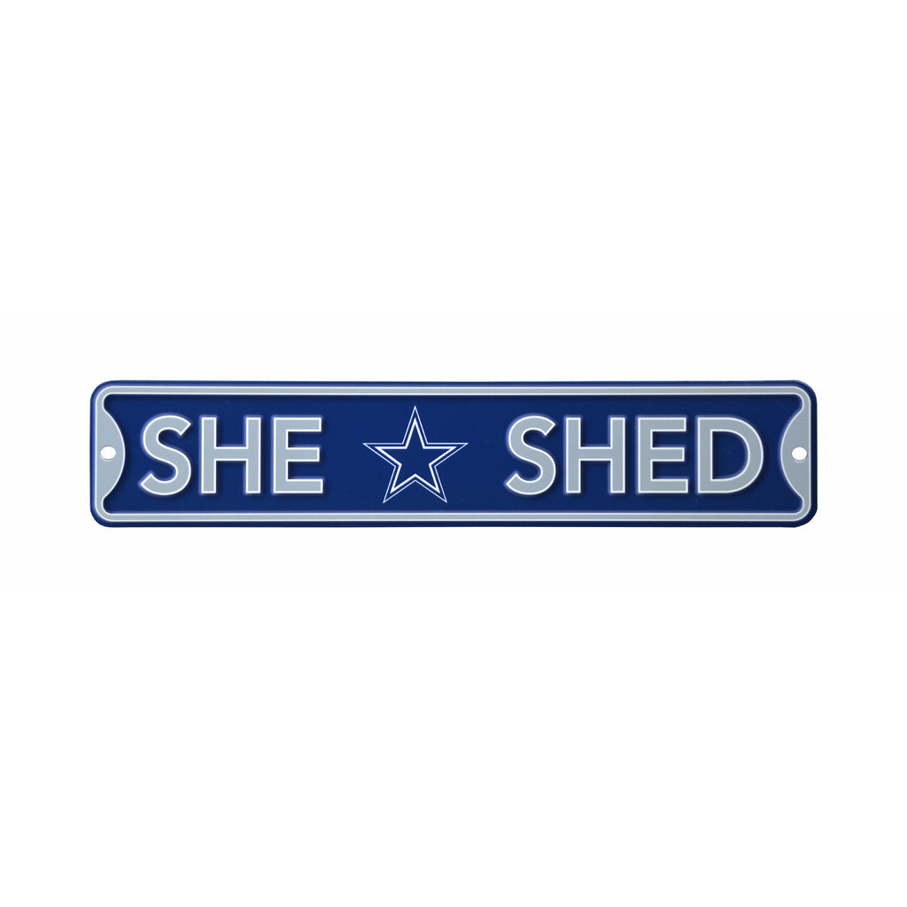 Dallas Cowboys - SHE SHED - Steel Street Sign