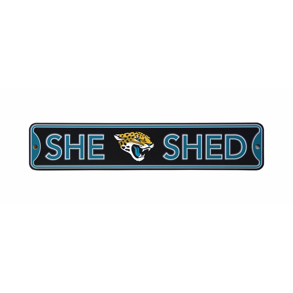 Jacksonville Jaguars - SHE SHED - Steel Street Sign
